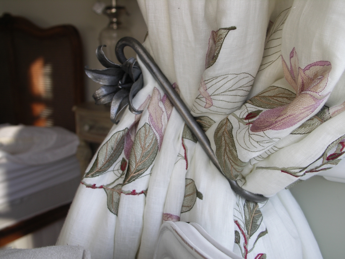 Curtain Pole and Tie Backs Michael Hart Blacksmith