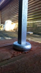 Galvanised handrail exterior